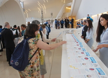 The solemn opening ceremony of the 47th International Chemistry Olympiad has been held at the Heydar Aliyev Center. Baku, Azerbaijan, Jule 21, 2015